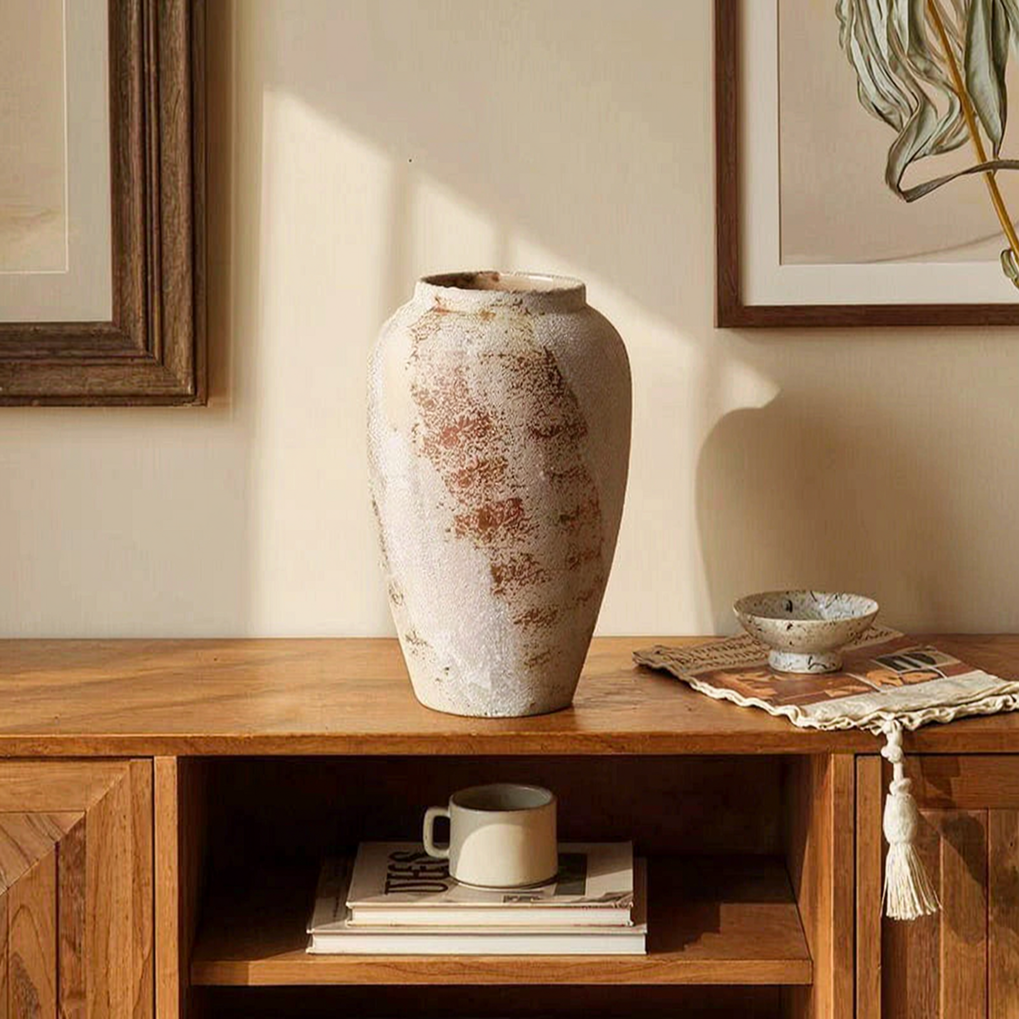 Modern Sandstone Textured Vase