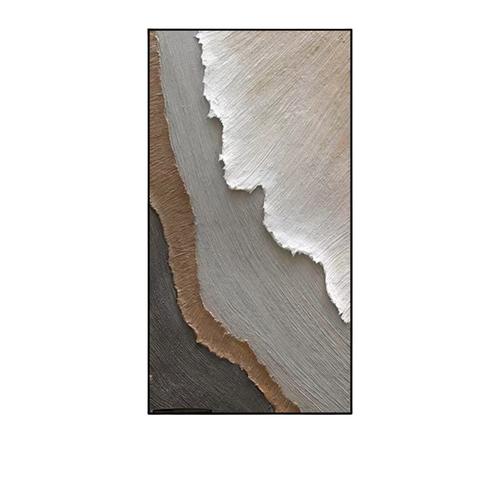Modern Earth Tone Abstract Textured Canvas Wall Art