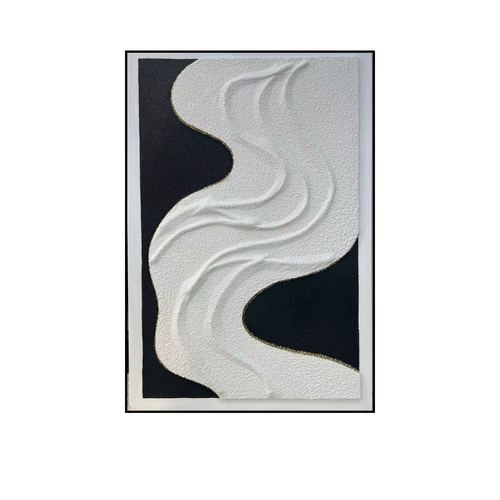 Abstract Flow Textured Wall Art Frame