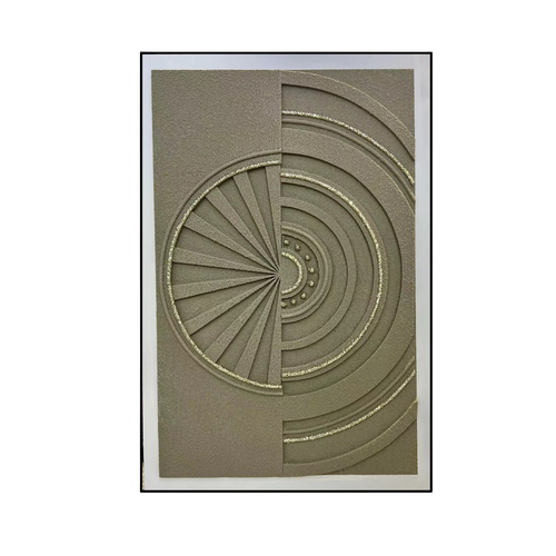 Modern Geometric Textured Wall Art Frame