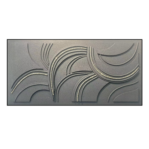 Modern Arc Textured Wall Art Frame