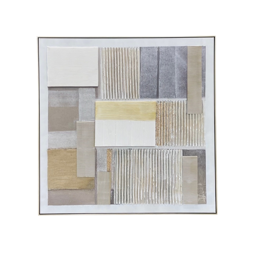 Modern Textured Geometric Wall Art Frame