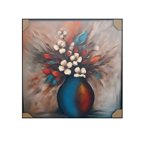Azure Vase Floral Wall Art