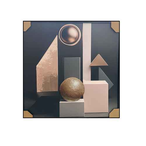 Dimension Geometric Framed Art