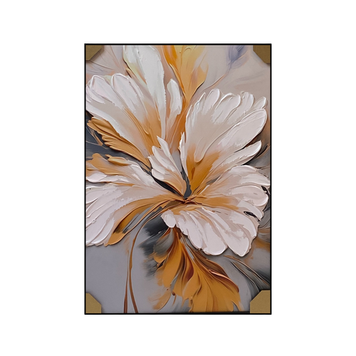 Ambra Petals Framed Abstract Art