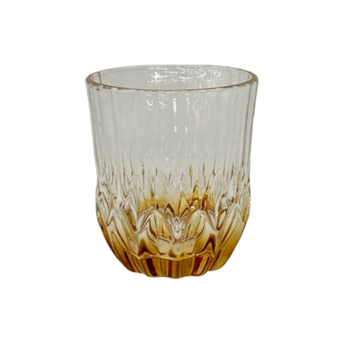 Amber Textured Glass Tumbler Set of 6