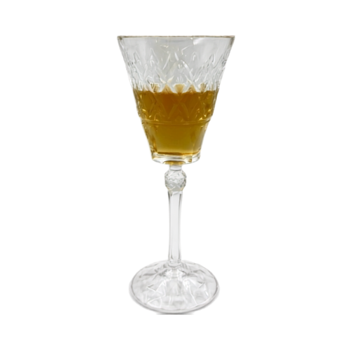 Vintage Crystal Wine Goblet Set of 4