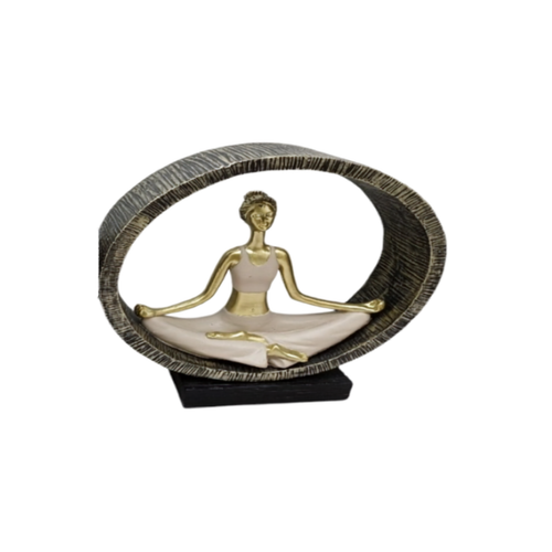 Artisan Meditation Oval Frame Sculpture