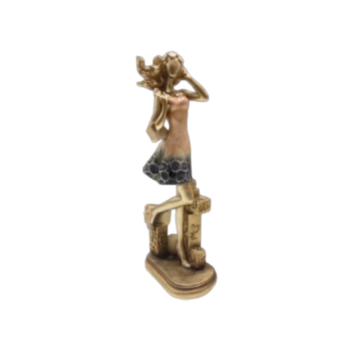 Sophisticated Golden Silhouette Sculpture