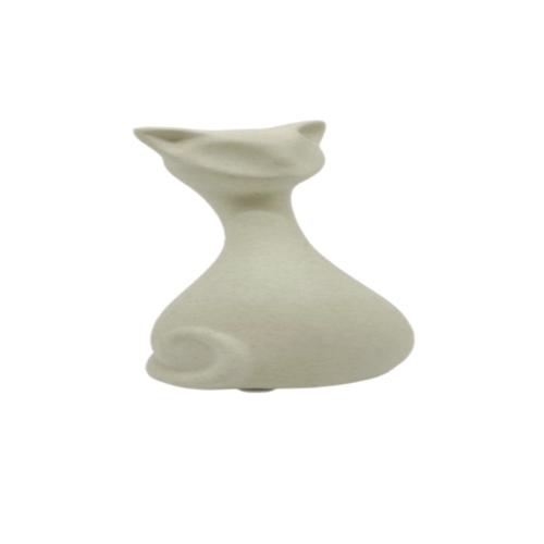 Artisan Minimalist Cat Sculpture