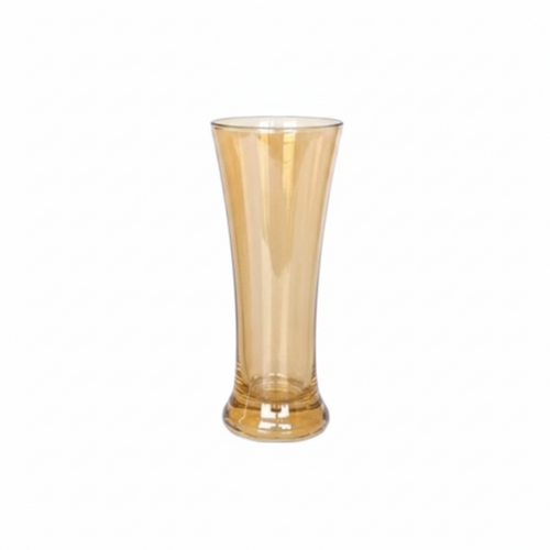 Amber Glass Beer and Mocktail Glasses Set of 6
