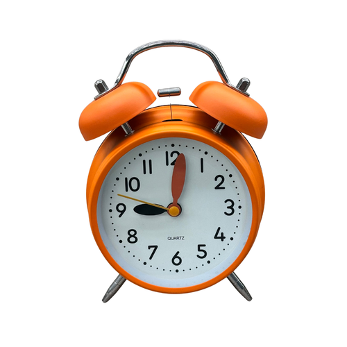 Retro Twin Bell Analog Desk & Alarm Clock
