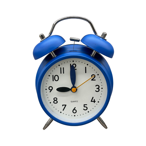 Retro Twin Bell Analog Desk & Alarm Clock