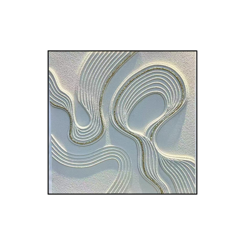 Serpentine Gilded Ribbons Textured Wall Art