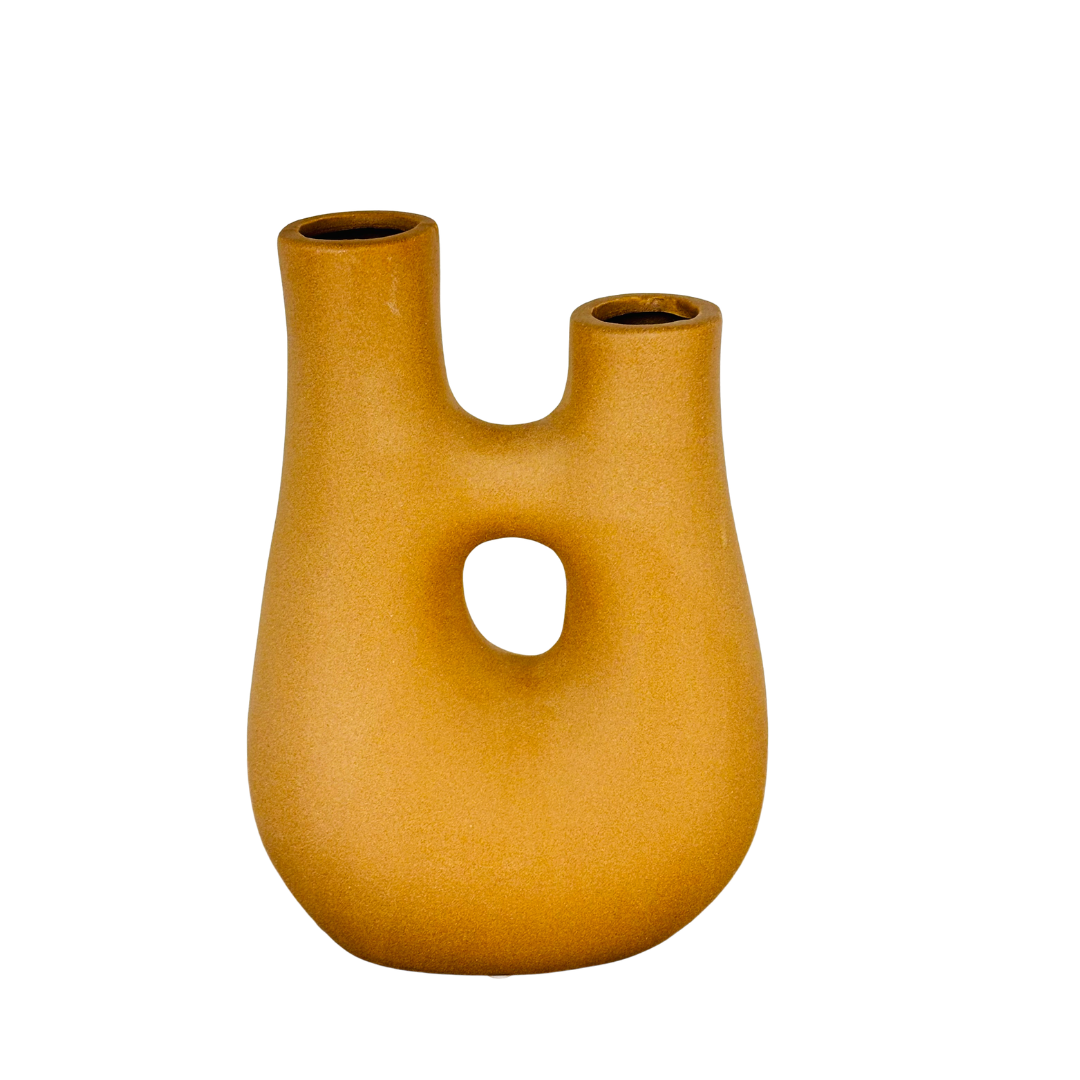Dune Twin Neck Minimalist Vase