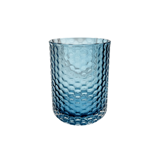 Ocean Blue Honeycomb Glasses Set 6 Piece (500 ML)