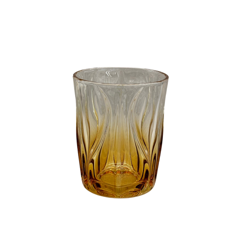 Modern Amber Waves & Flames Bourbon Glass