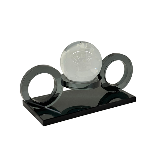 Orb & Ring Architectural Glass Sculpture