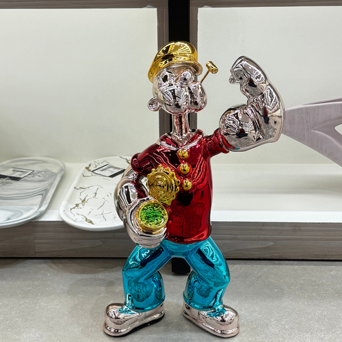Modern Popeye Sculpture