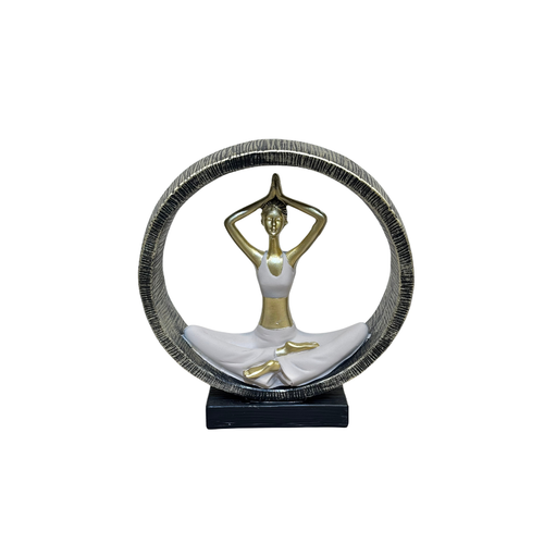 Overhead Namaste Yoga Pose Sculpture