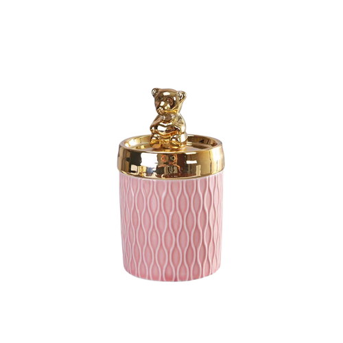 Petite Teddy Ceramic Storage Canister Jar