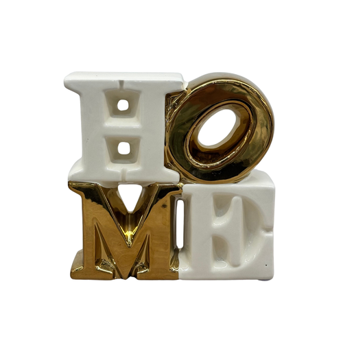 Block HOME Ceramic Tabletop Sculpture