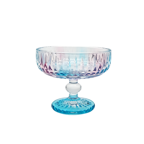 Elegant Iridescent Gradient Coupe Glass 6 Piece (220 ML)