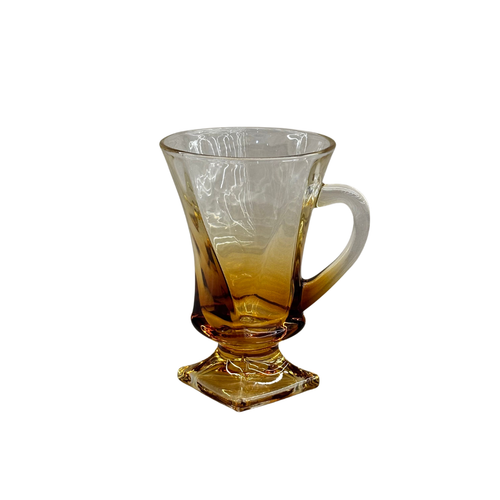 Amber Gradient Swirl Cocktail Glass Set of 6