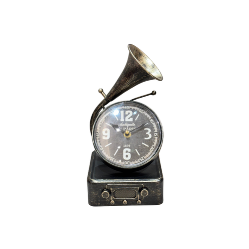 Retro Vintage Gramophone Table Clock