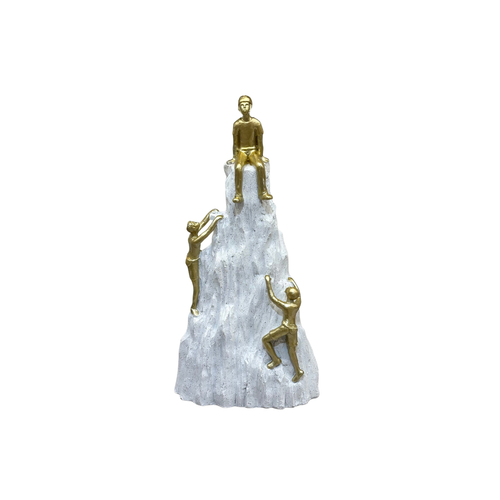 Summit & Leadership Gold & Stone Mountain Sculpture