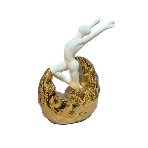 Modernist Abstract Figural Ceramic Statue