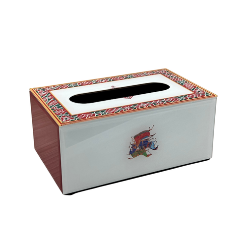 Traditional Biznik Pattern Printed Tissue Box Holder