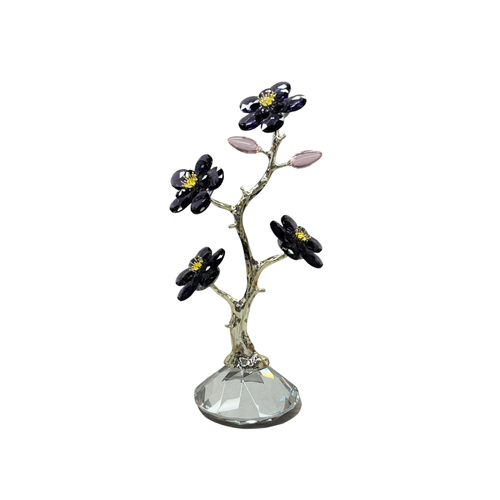 Elegant Crystal Plum Blossom Tree Showpiece