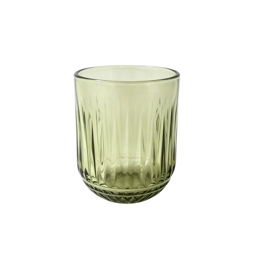Mint Sage Vertical Textured Glass Set 6 Piece (250 ML)