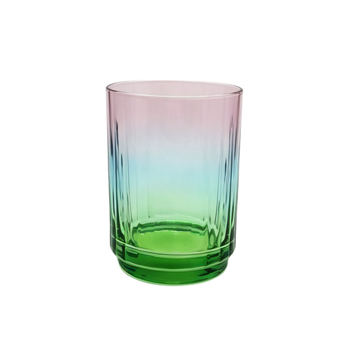 Elegant Tri-Tone Beverage Glasses Set 6 Piece (380 ML)