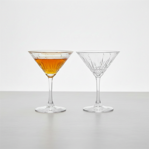 Dual Textured Cocktail Glasses Set of 4