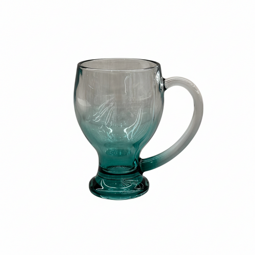Aqua Gradient Inspired Coffee & Latte Glass Set of 6