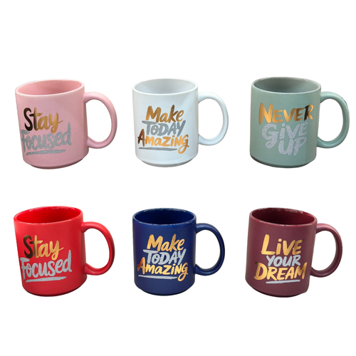 Motivational Quote Ceramic Mug Collection