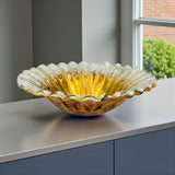 Luxury Gold Glass Bowl  Italy Edition