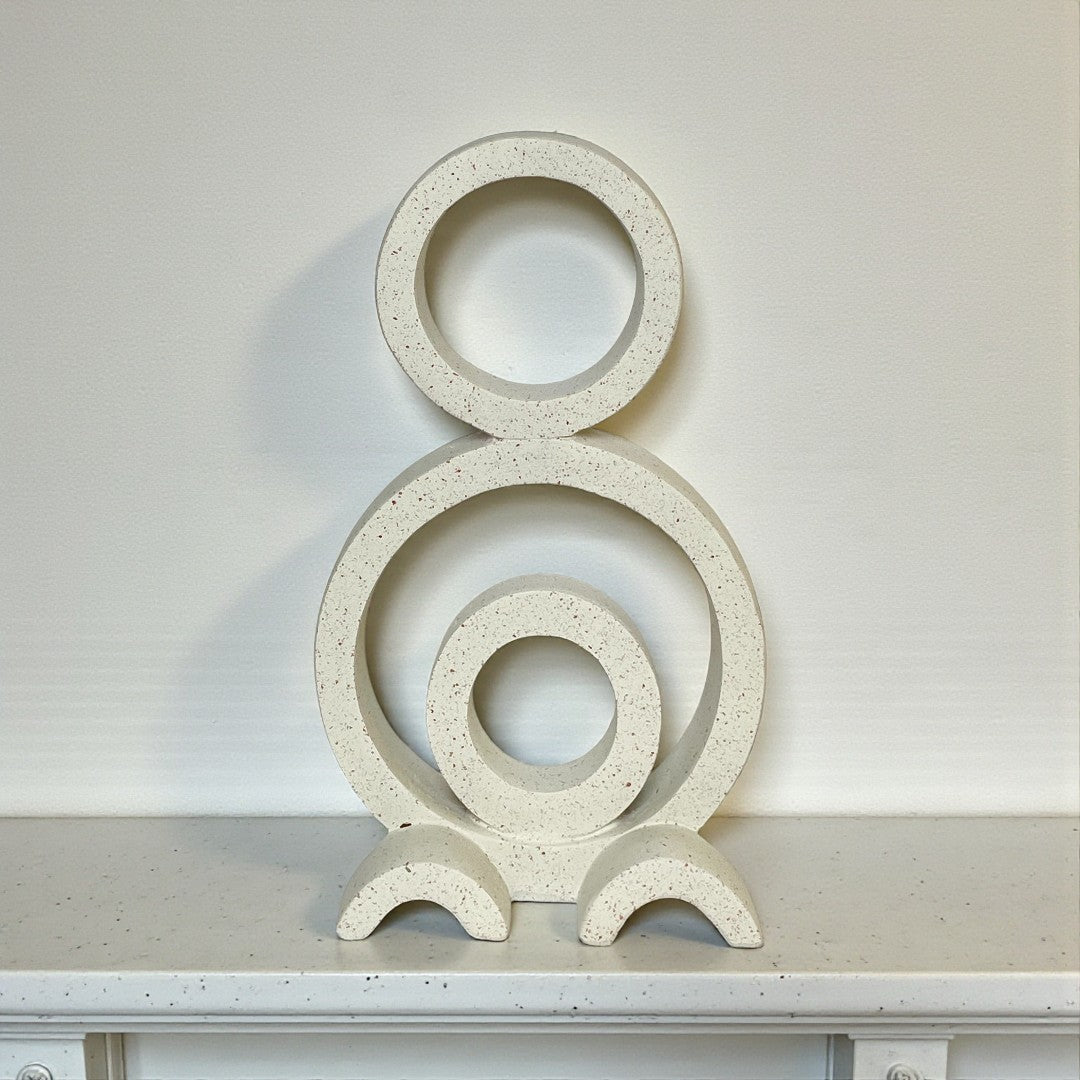 Modern Geometric Circle Sculpture