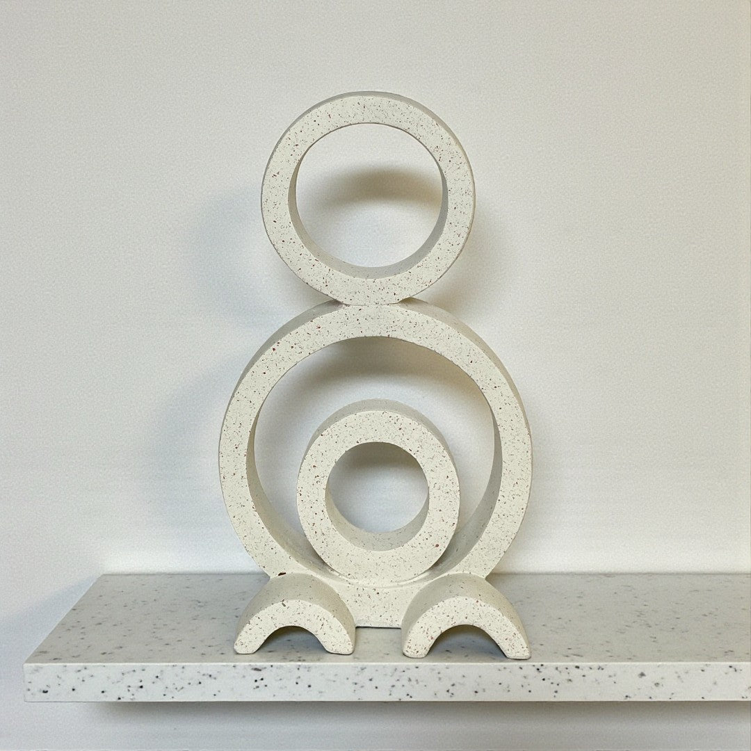 Modern Geometric Circle Sculpture