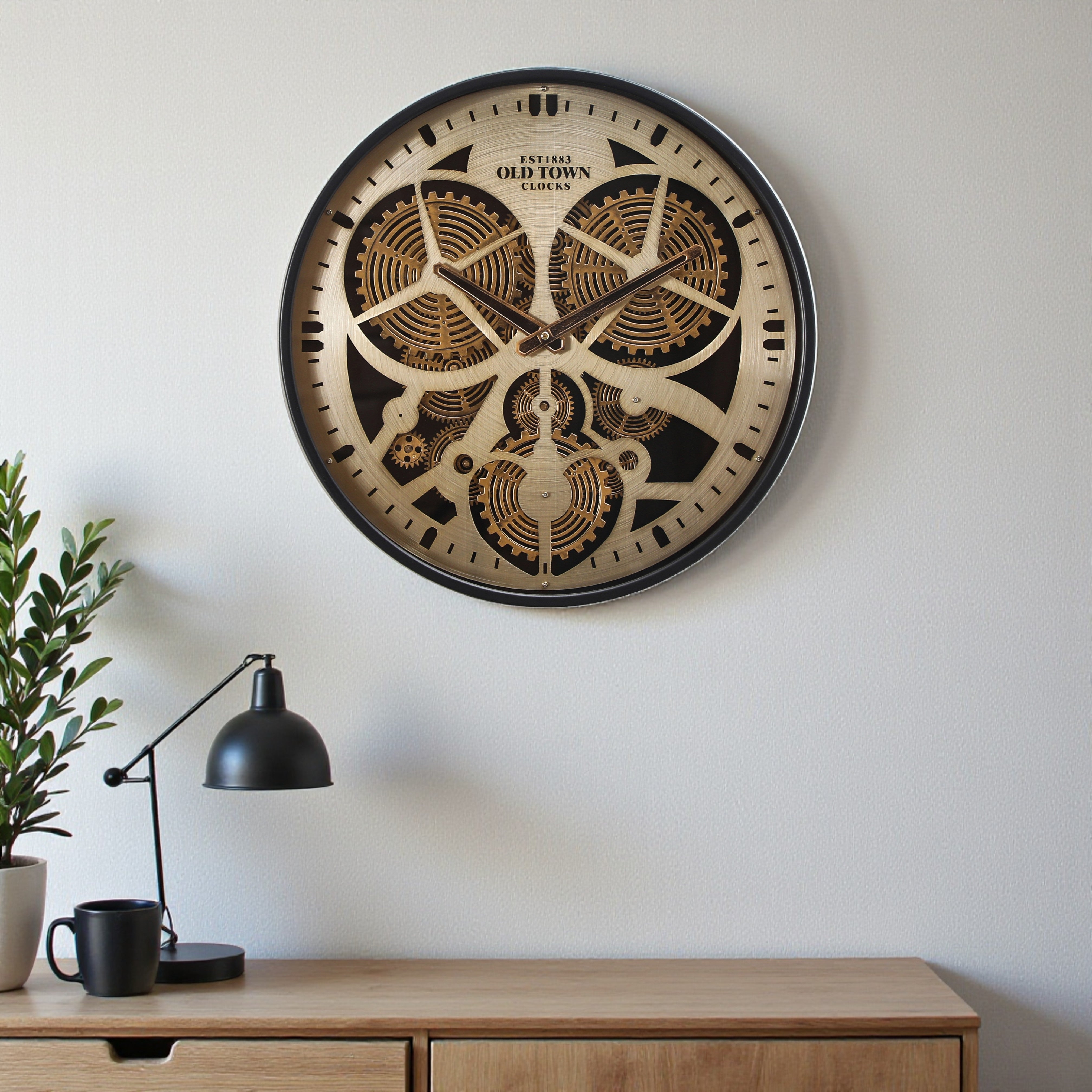 Luxury Gear Mechanism Wall Clock –  Retro Design