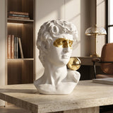 Modern Renaissance David Bust Statue