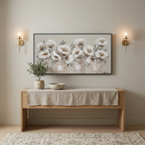 Rustic Bloom Textured Canvas Art