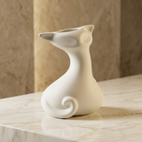 Artisan Abstract Cat Sculpture