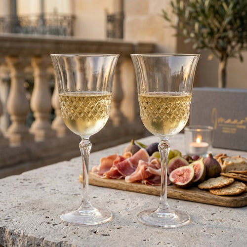 Luxury Italian Crystal Fine Dining Wine Glasses