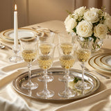 Luxury Italian Crystal Fine Dining Wine Glasses