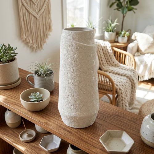 Elegant Sahara Asymmetric Layered Vase