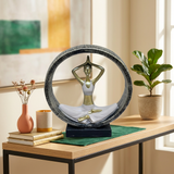 Overhead Namaste Yoga Pose Sculpture
