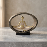 Artisan Meditation Oval Frame Sculpture